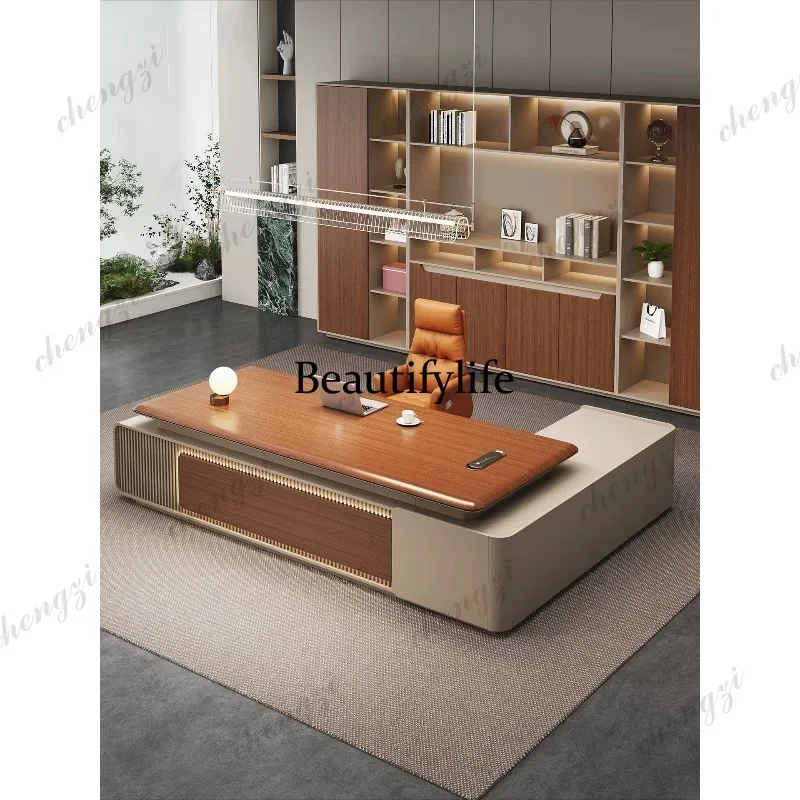 A68Office, boss desk, high-end president's office, modern combination, manager's desk, office, leadership desk
