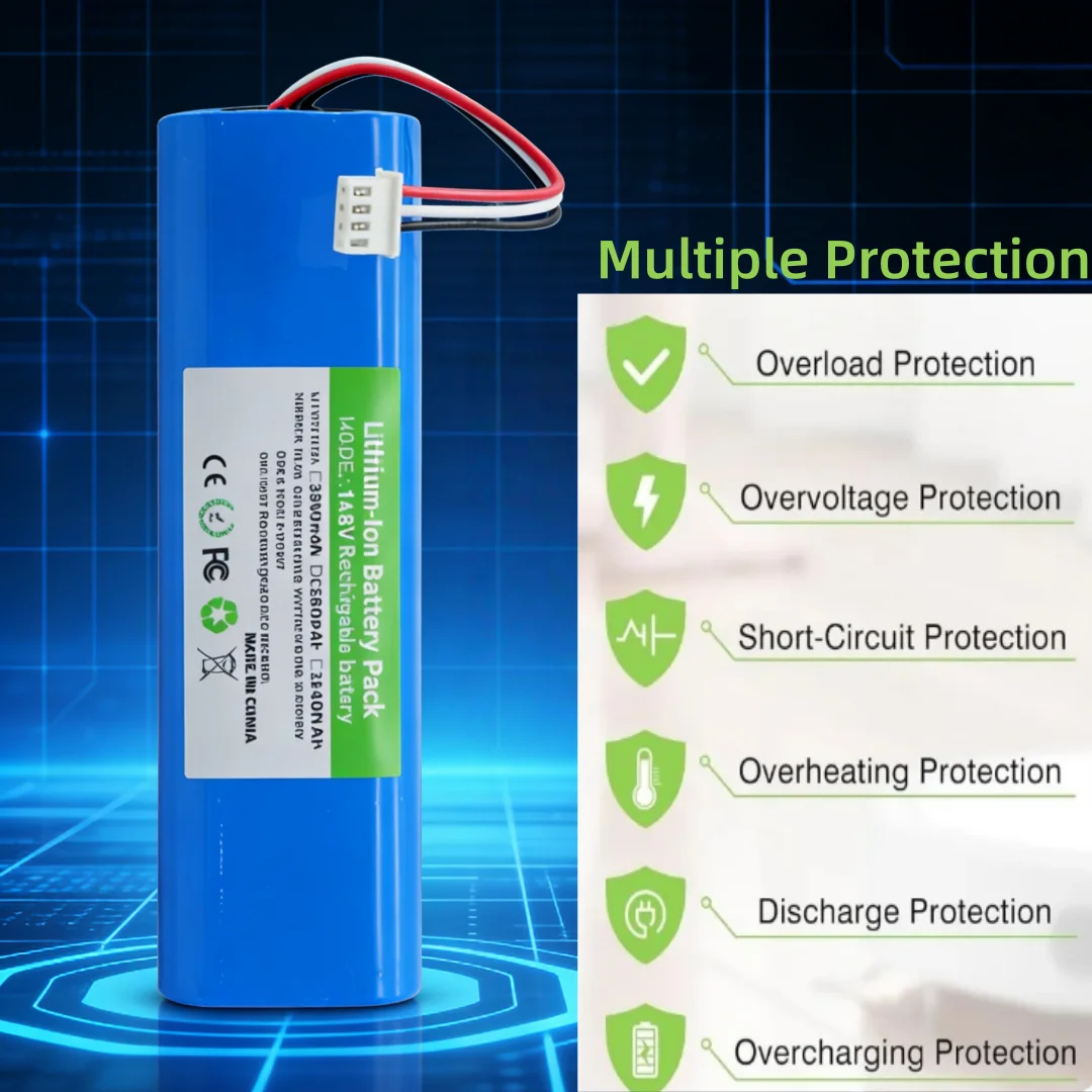 14.4V 2600mAh Replacement Battery for Ecovacs Deebot Ozmo 900 901 905 920 930 N8 N8 Pro Robot Vacuum Cleaner Li-ion Power Pack