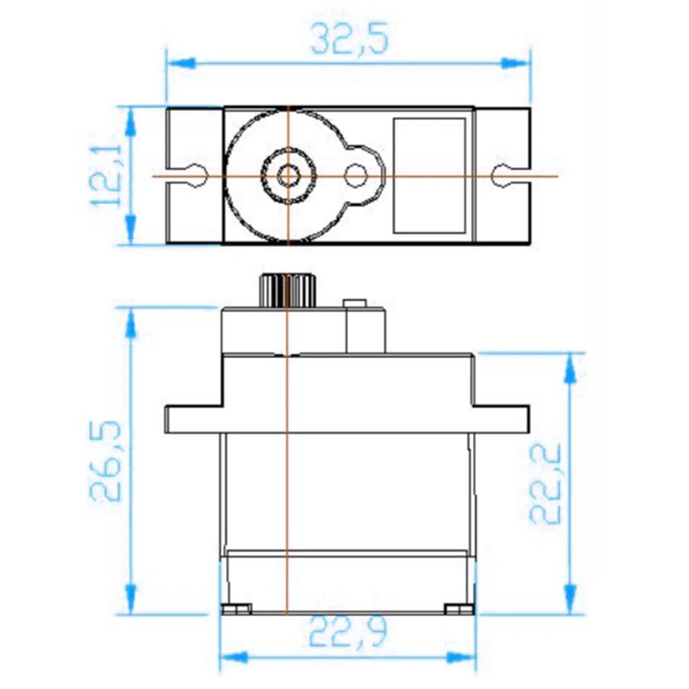 Imagem -06 - Feetech Digital Micro Servo para Arduino Smart Car Robot rc Drone Avião Rotação Contínua de 360 Graus Ft90r