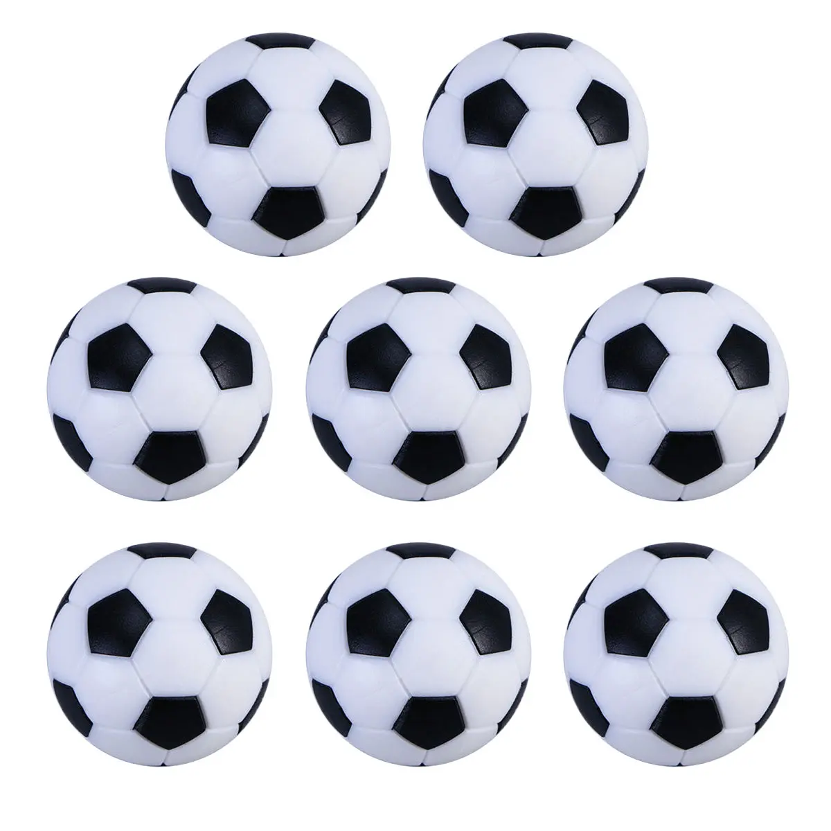 

8Pcs 32Mm Black White Table Football Balls Replacement for Standard Foosball Tables Fast Intense Game Play Mini Soccer Ball