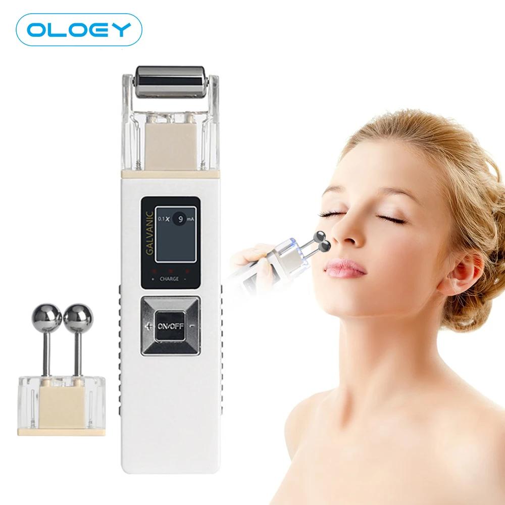 Microcurrent Skin Firming Whiting Machine Iontophoresis Anti-aging Massager Skin Care SPA Face Lifting Tighten Beauty