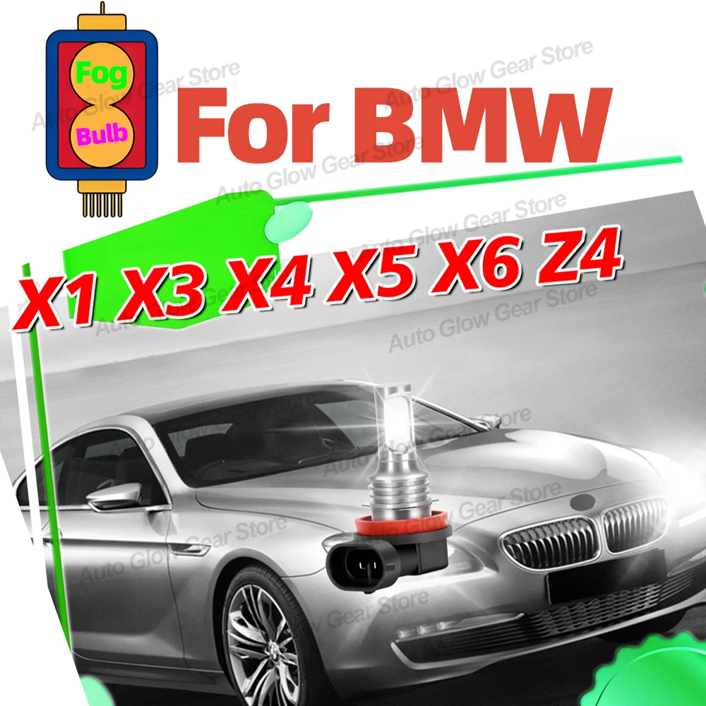 

2x LED H8 H11 Fog Light Bulbs For BMW X1 E84 2009-2015 X3 E83 2004-2010 F25 X4 F26 X5 E70 2007-2013 F15 X6 F16 Car Driving Lamps
