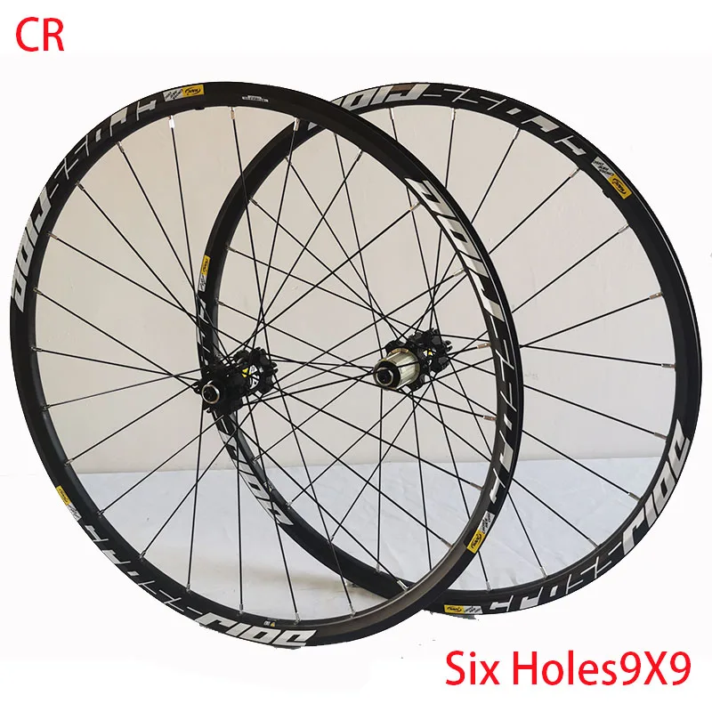 13 CR Mountain Wheel Set Round Strip Straight Pull Front Two Rear Four Perrin Disc Brake Six Ding Quick Release Wheel Set26inch