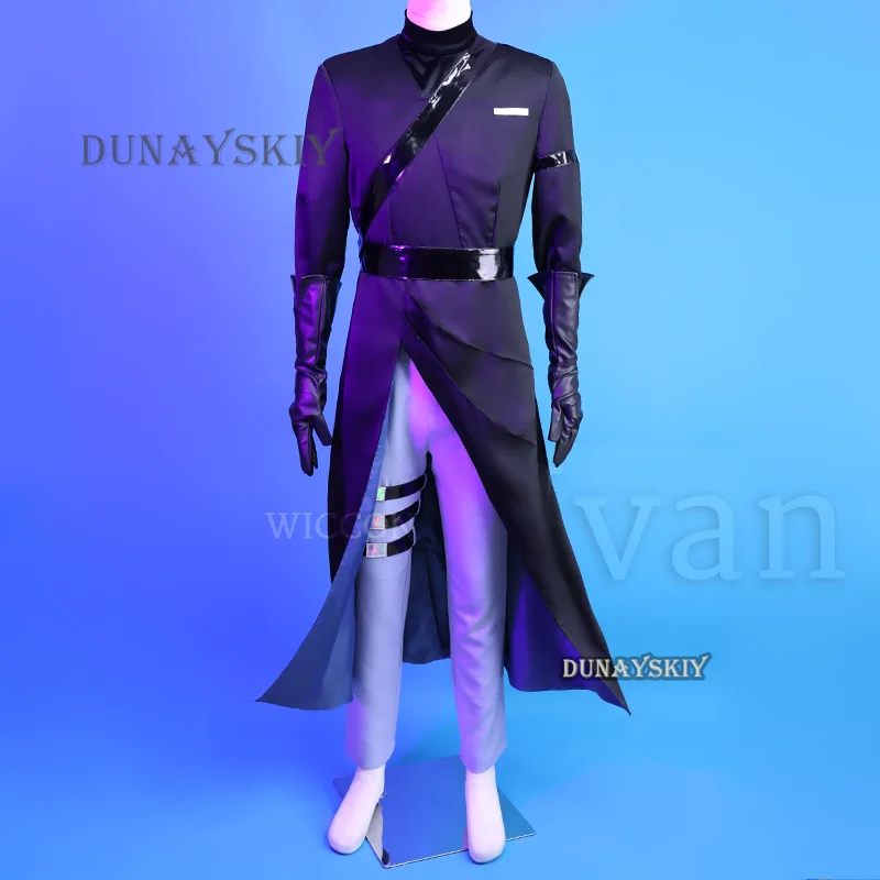 Ivan Cosplay Alien Podium Anime Zwart Verdriet Cosplay Zwarte Pruik Rollenspel Party Broek Riem Halloween Carnaval Kostuum Outfit