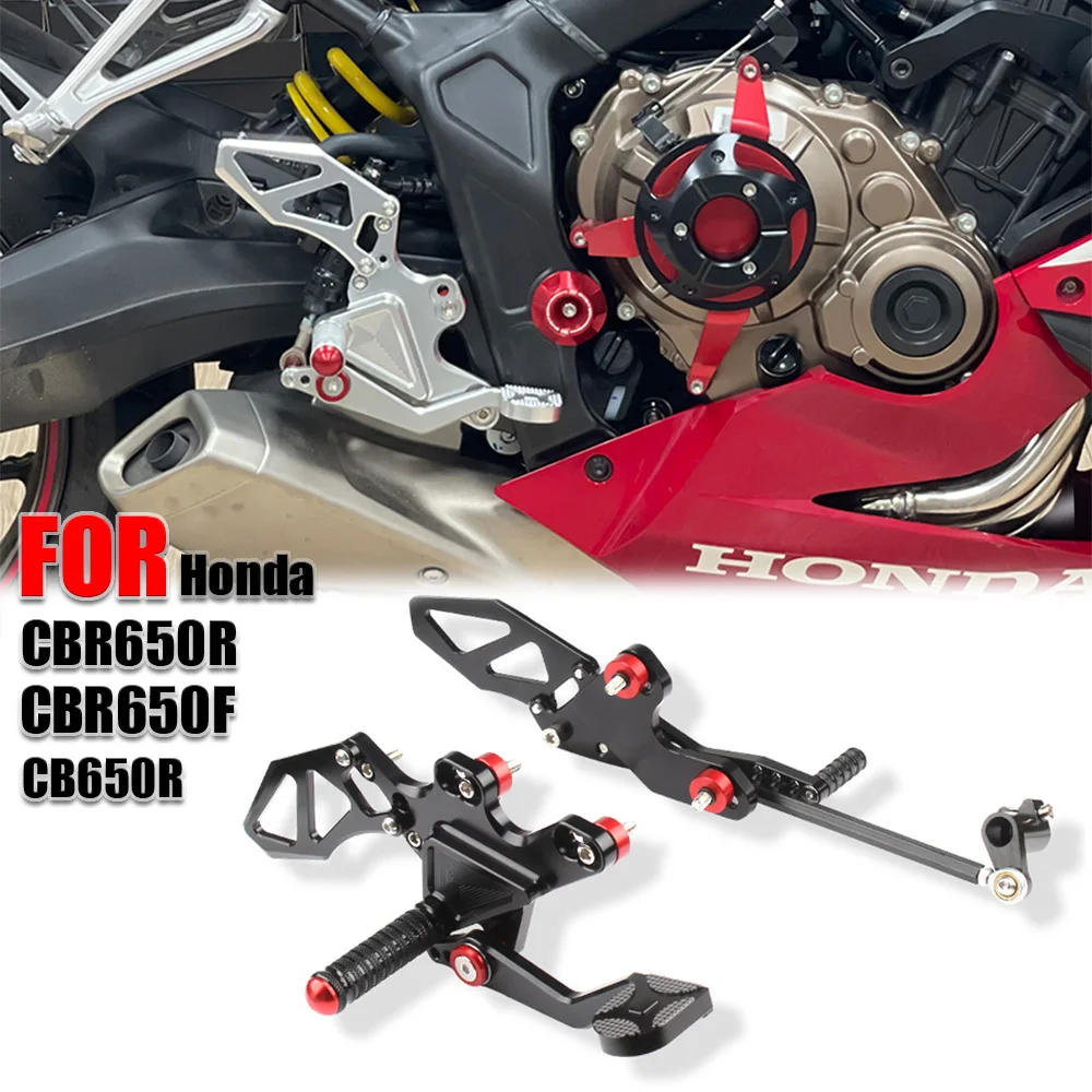 

Motorcycle CNC Adjustable Rear Set Foot Rest For HONDA CB650F CBR650F CB650R CBR650R Foot Rest