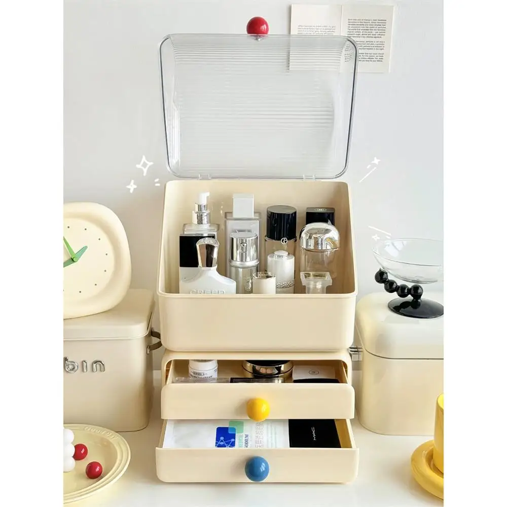 Makeup Organizer Stands Holder Box, Cosmetic Storage Cabinet with Drawers, Lipstick Rack, New, 2024