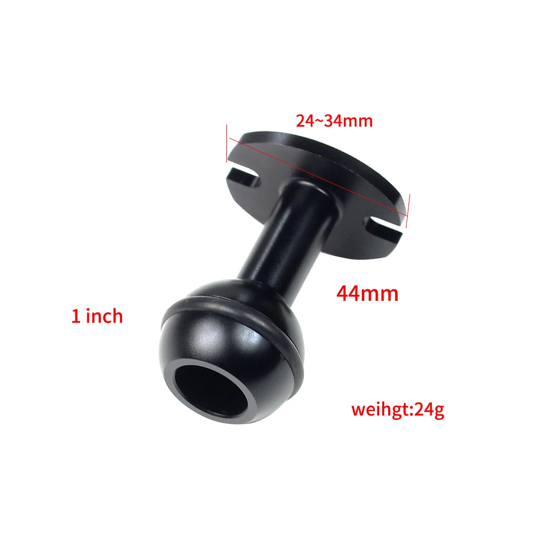 1-Zoll-Kugelkopf-Adapter 1/4 Zoll M5 verstellbare Schraube feste Halterung für GoPro SJCAM Action-Kamera Unterwasser-Tauchhalterung Tablettklemme – Detail 4