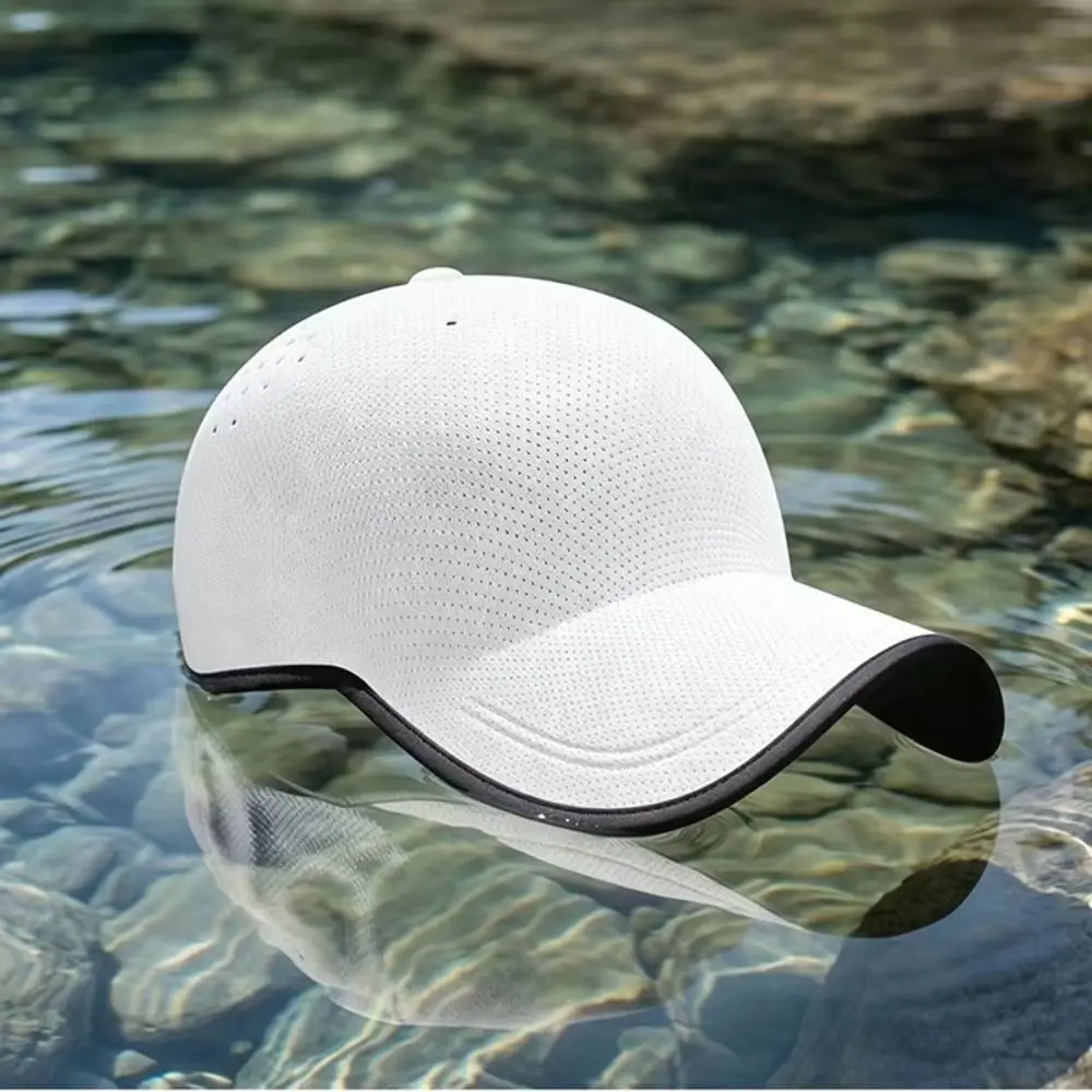 Durable Quick Drying Seamless Baseball Cap Lightweight Breathable Foldable Visor Cap Comfortable Packable Causal Sunshade Golf