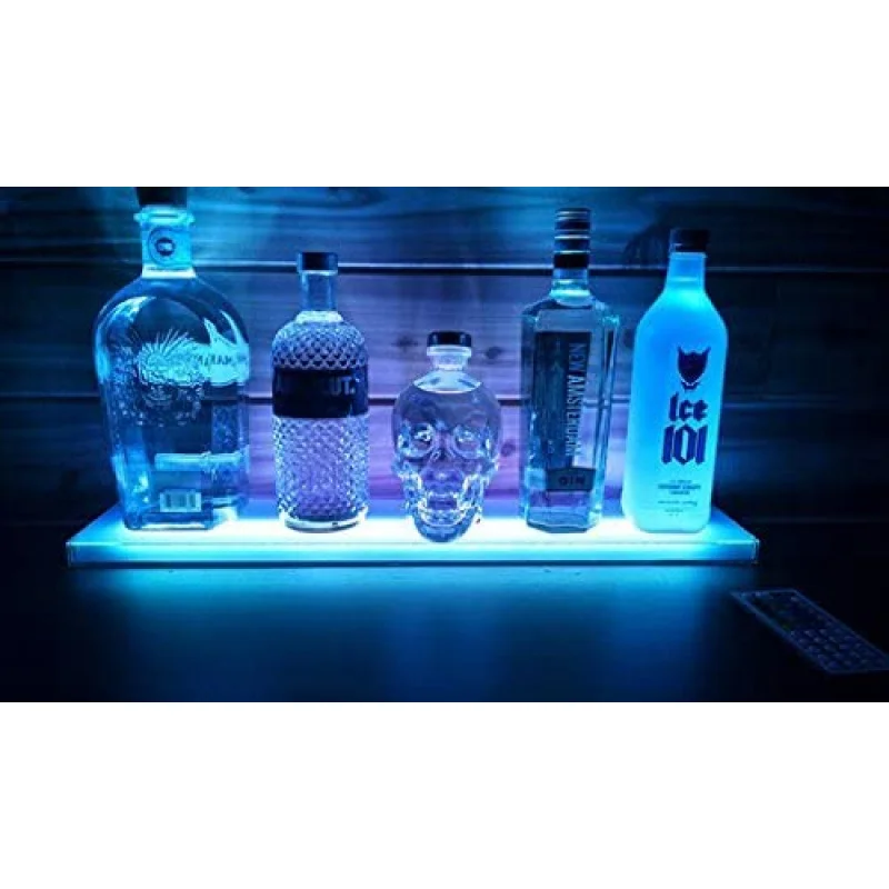 Custom.Acryl Moderne Custom Led Beleuchtete Spirituosenflasche Display Regal Bar Display Rack
