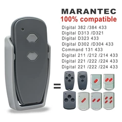 MARANTEC 디지털 382 고정 코드, 433MHz, 384 D302 D304 D313 D323 211 212 221 231 222 224 차고 문짝 리모컨 433.92MHz