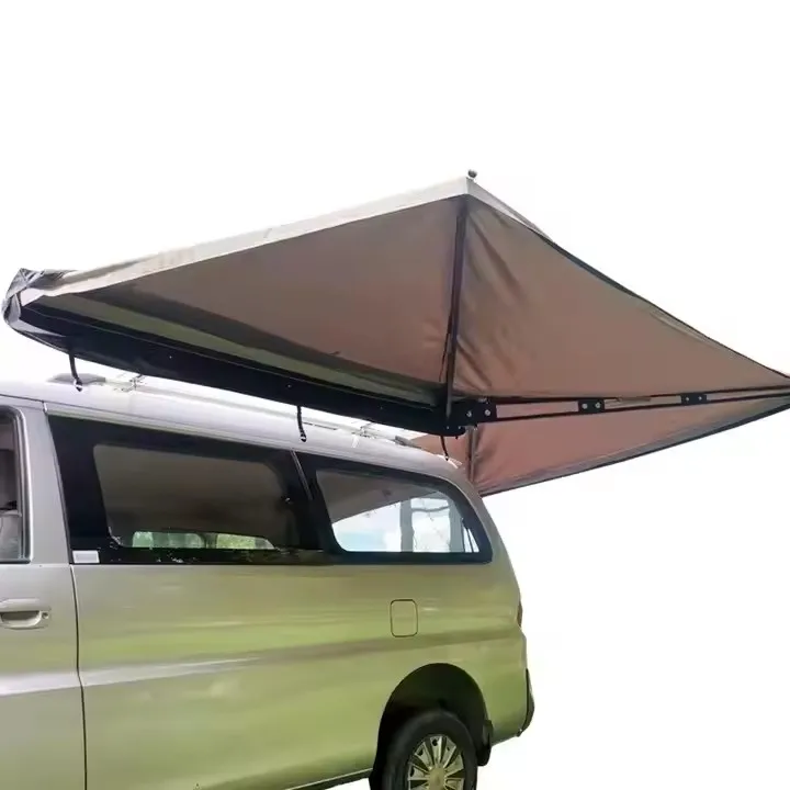 

270 Off-road Aluminum Shell Car Side Camper Tent Sunshade Canopy Car Fan Camping Sunscreen
