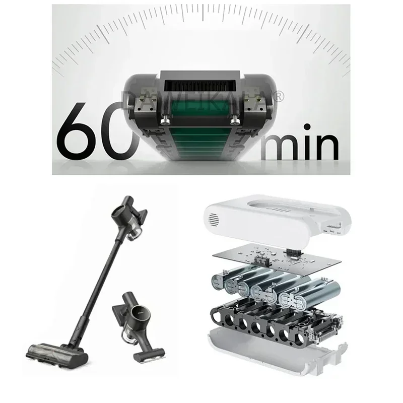 Voor Xiaomi 6000mAh vervangende batterij voor Dreame T30 R20 draadloze stofzuiger Oplaadbare verwijderbare draadloze extra batterij