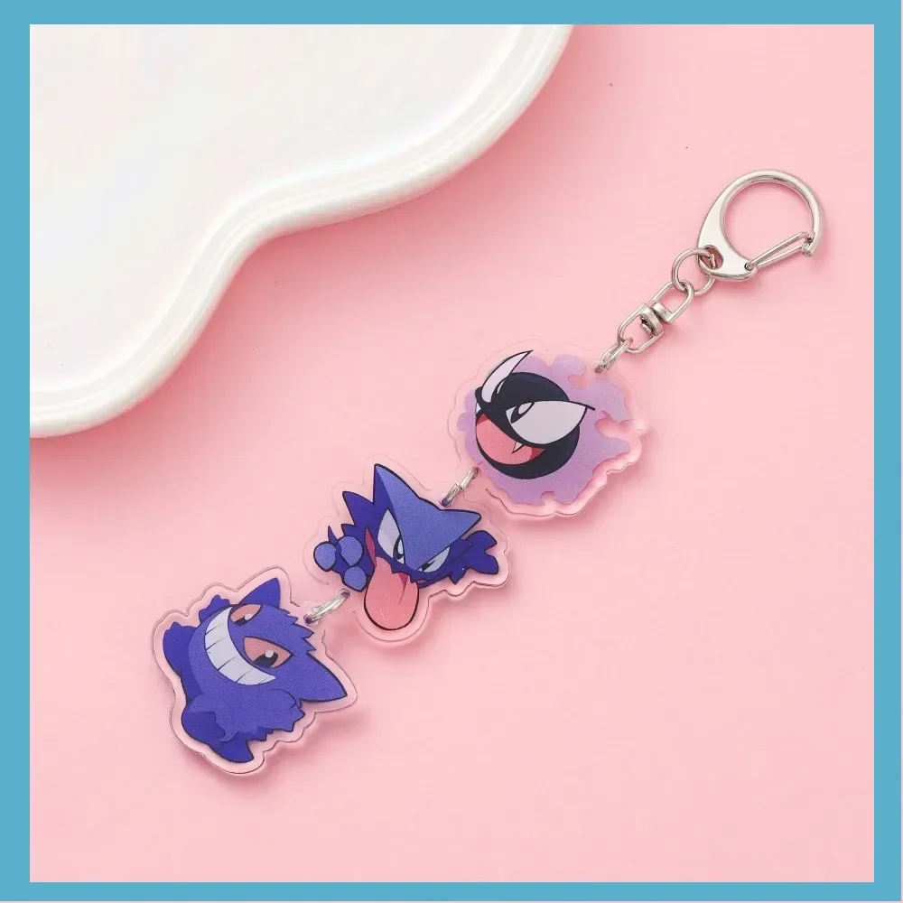 Pokémon Charizard Blastoise Anime Portachiavi in acrilico Cartoon Divertente Ciondolo per borsa Simpatico ciondolo creativo Portachiavi per auto Amici Fan Regalo