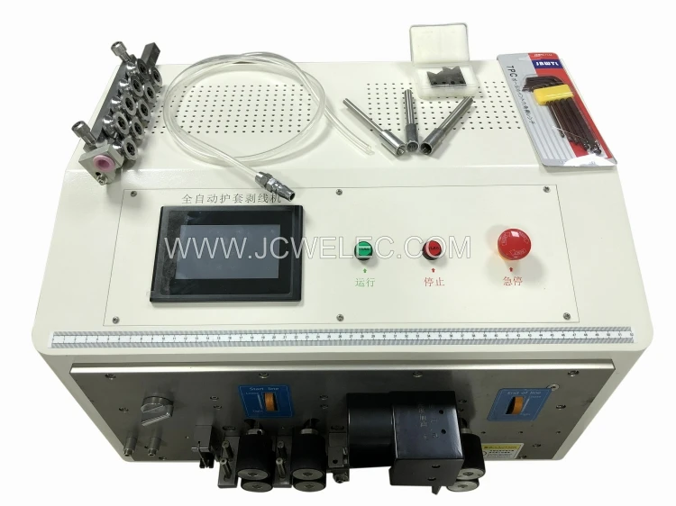 Máquina peladora de cables automática JCW-CS06, equipo de fabricación de cables, peladora de cables