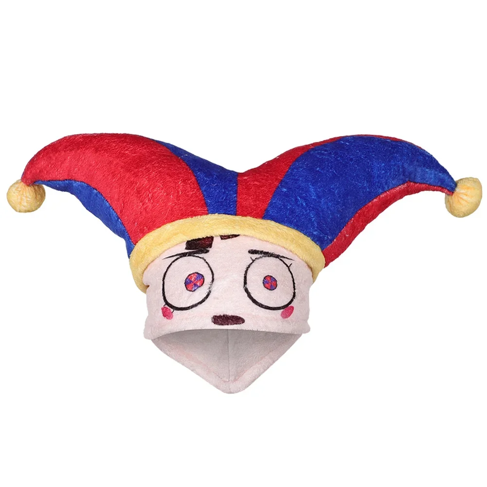 Pomni Hut Cartoon TV erstaunliche Cosplay digitale Zirkus Cosplay Kostüm Zubehör erwachsene Frauen Halloween Maskerade Requisiten Kopf bedeckung