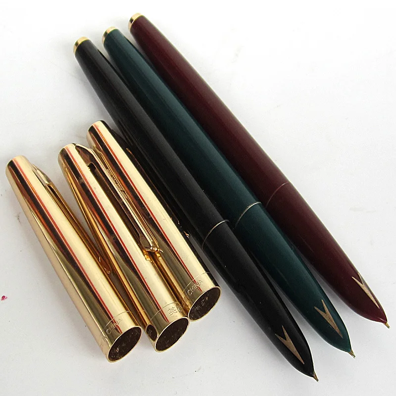 New Old Vintage Hero 332 Fountain Pen  Fine Nib Writing Practice Calligraphy Stationery Production Made In China In 1990