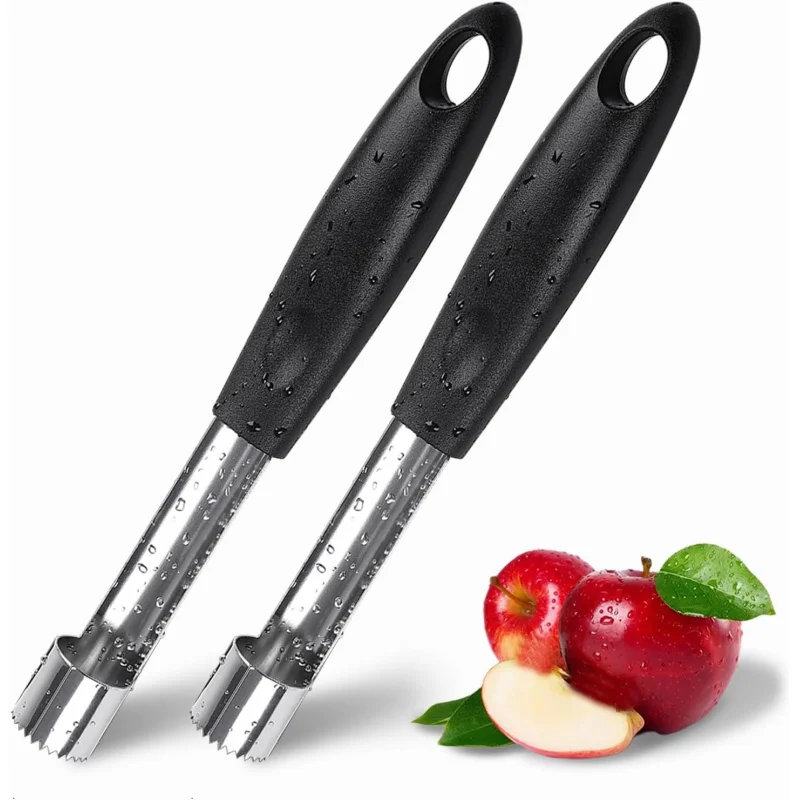 2PCS Apple Cupcake Corer Fruit Vegetable Core Remover Stainless Steel Apple Remover Household Kitchen Tool for Fuji Pears