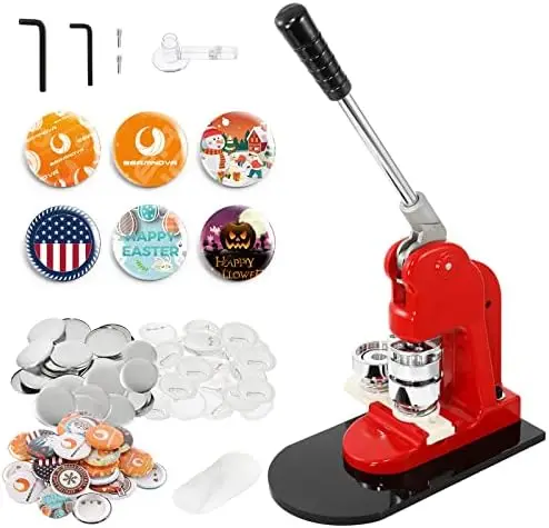 

BEAMNOVA Button Maker Kit 37mm - 1000pcs DIY Pin Badge Press Machine Tool
