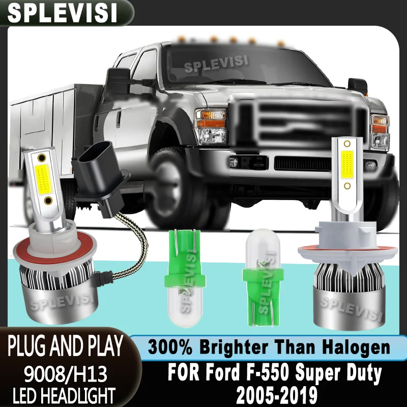 2-Year Warranty Service Vibration-resistant Beam LED HEADLIGHT For Ford F-550 Super Duty 2005 2006 2007 2008 2009 2010 2011-2019