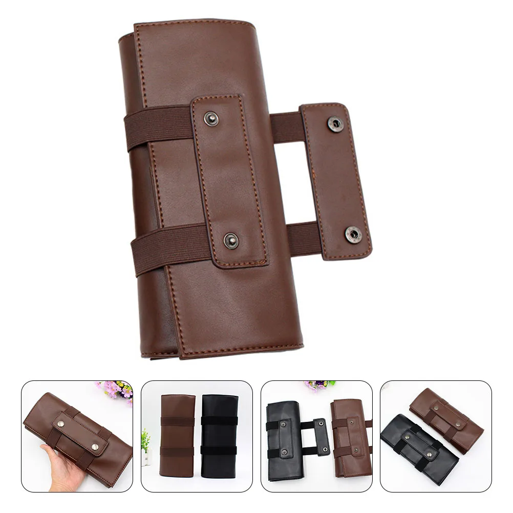 

PU Hair Stylist Scissor Holder Pouch Case Minimalist Design for Hairdressers Salon Barbershop Scissor Organizer