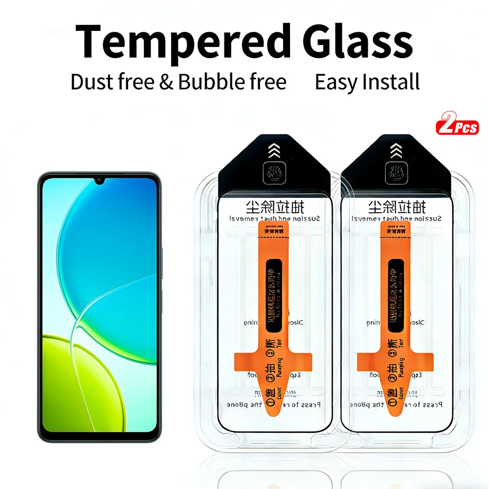 

2pcs HD Tempered Glass for Vivo Y05 / Y04 / Y29 / Y29S / Y39 / Y19S Screen Protector Dust-free One-Touch Installation