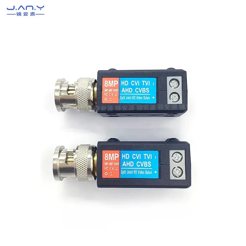8mp coaxial HD twisted pair transmitter anti jammer network cable to BNC video monitoring screw connection