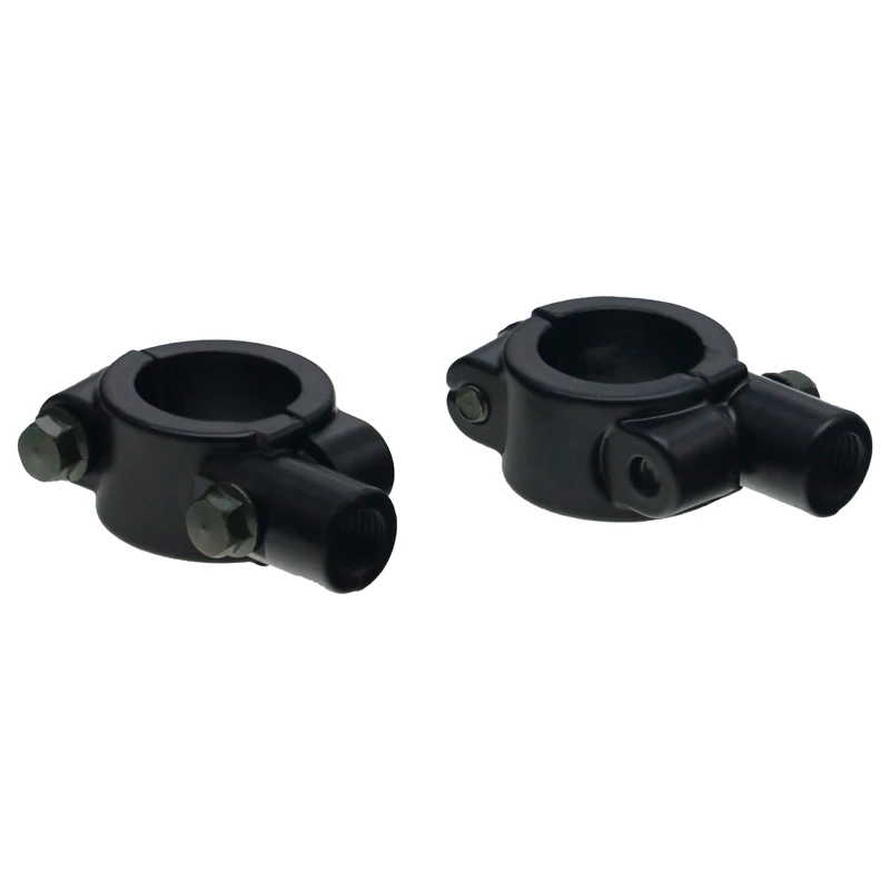 Motorcycle 7/8" HandleBar Mirror Mount Holder Rear View Mirrors Adapter Bracket ATV Scooter Vehicles10mm/8mm Thread Black/Silver - Image 6