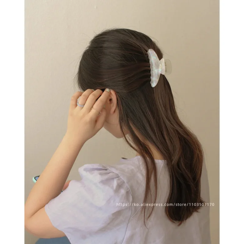 كوريا الجنوبية فرنسا عودة رئيس القرش كليب الفرنسية أنيقة نصف كليب عموم مشبك الشعر #2