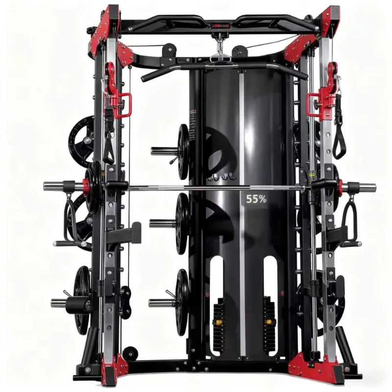 

High-End Commercial Gym Metal Multi-Function Station Comprehensive Strength Training Anti-Fall Design with Safety Lock Buckle