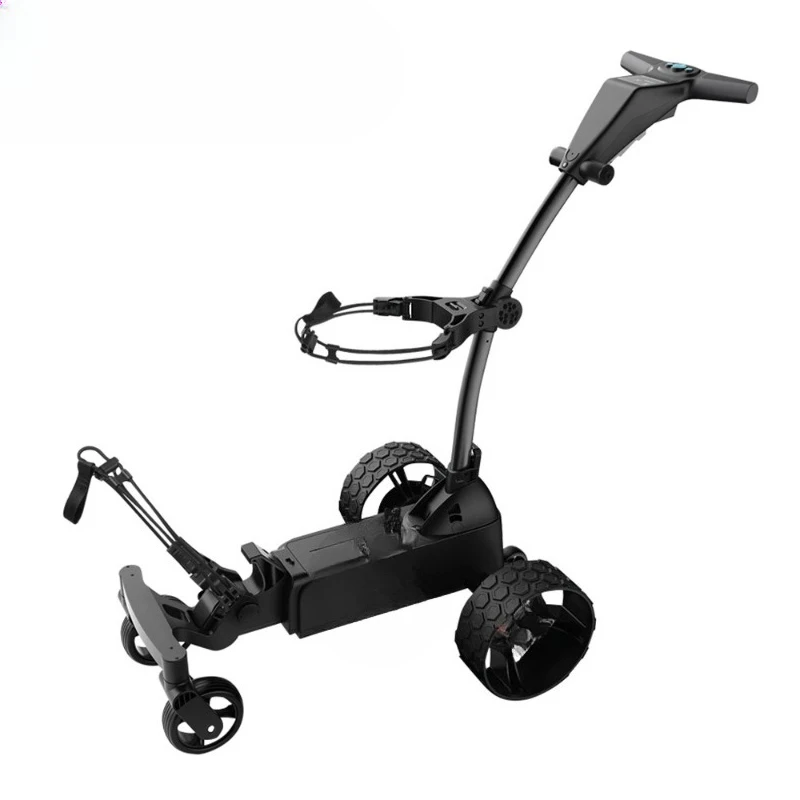 Electric Golf Ai Intelligent Follow Ball Chartered Car Screen Automatic Follow Cart Remote Control Folding Trolley