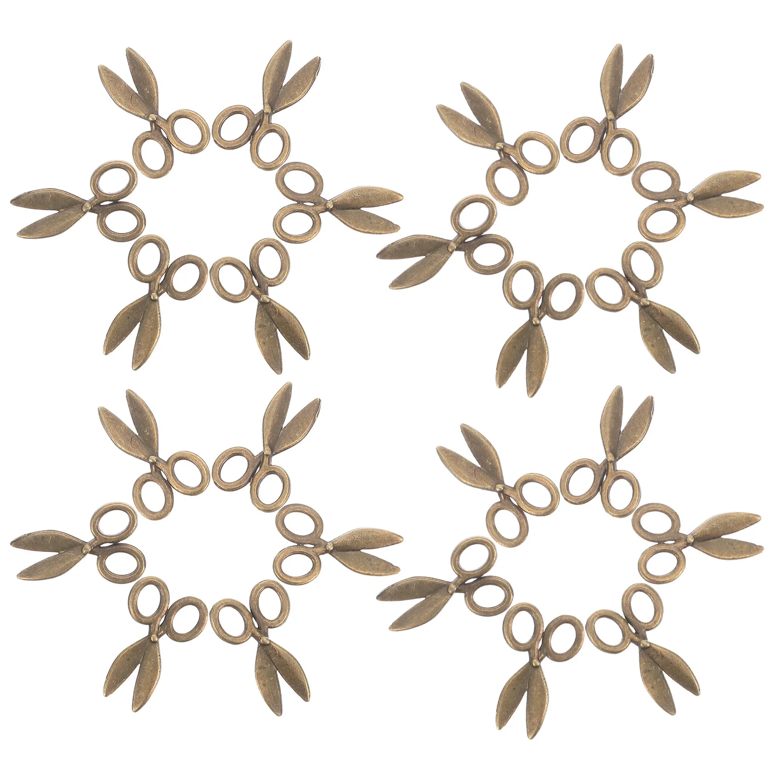 

50Pcs Mini Alloy Scissors Detailed Metal Shears for Dollhouse Miniatures Scale Modeling DIY Decorations Miniature Dollhouse