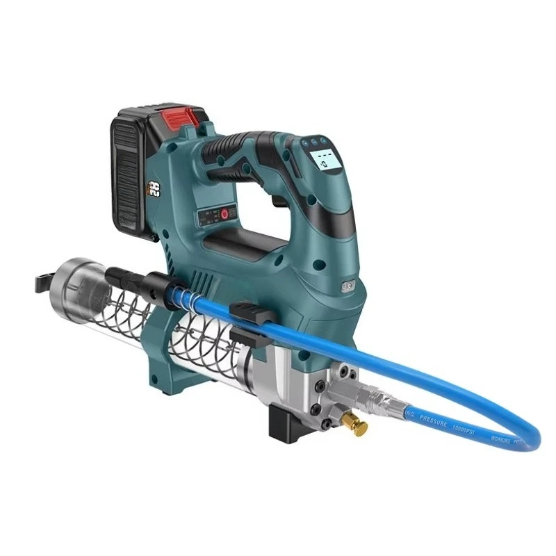 

600CC 12000PSL электрический смазочный пистолет, масляный инжектор, машина для жира, электрический смазочный пистолет, аппаратные средства для батареи 21 В