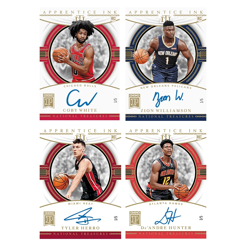 

Panini домашние звездные карты Diy Zion Williamson Tyler Herro Coby White Deandre Hunter коллекция персонажей карты игрушки подарок