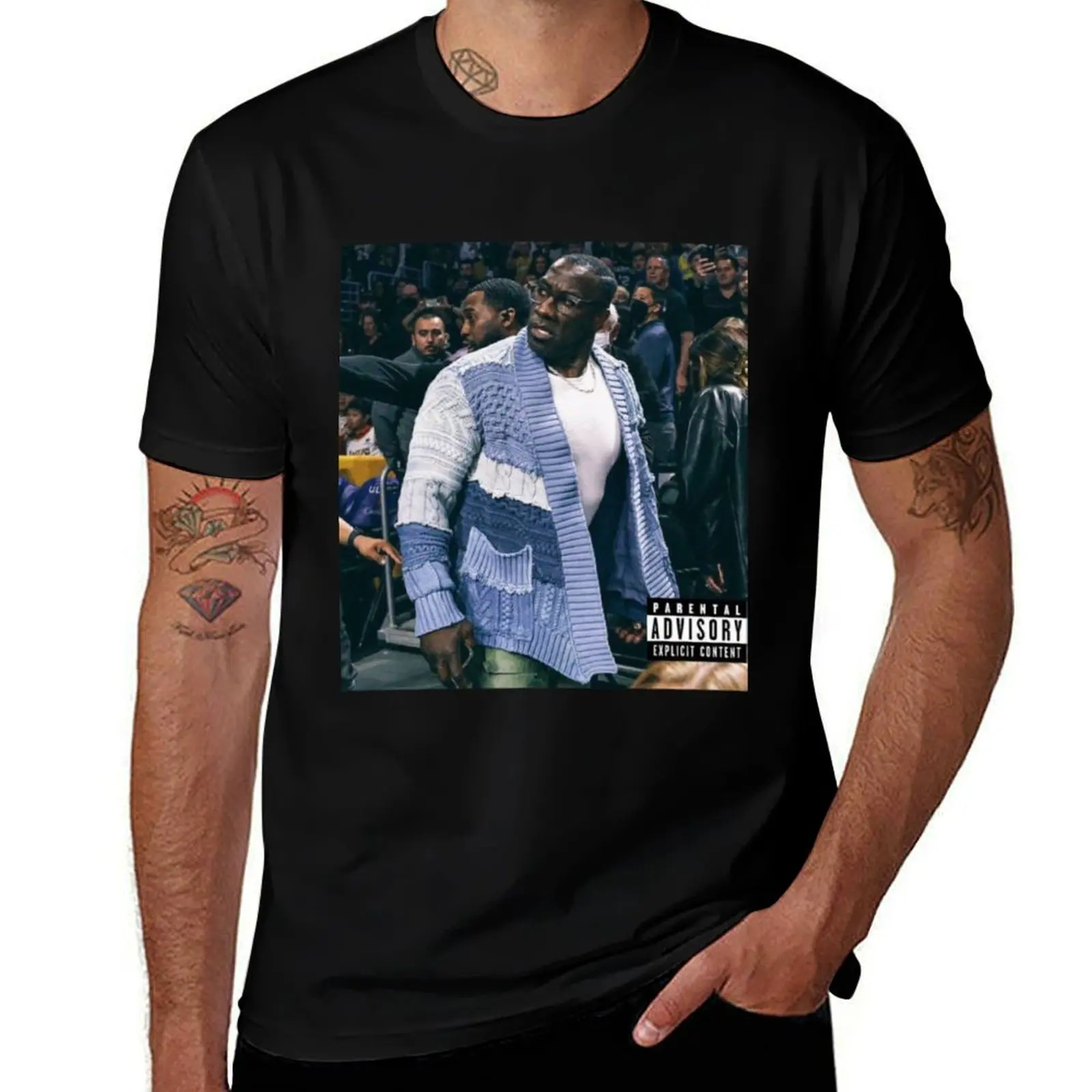 

Shannon Sharpe Grizzlies T-Shirt anime t shirts tees plus size tops big and tall t shirts for men