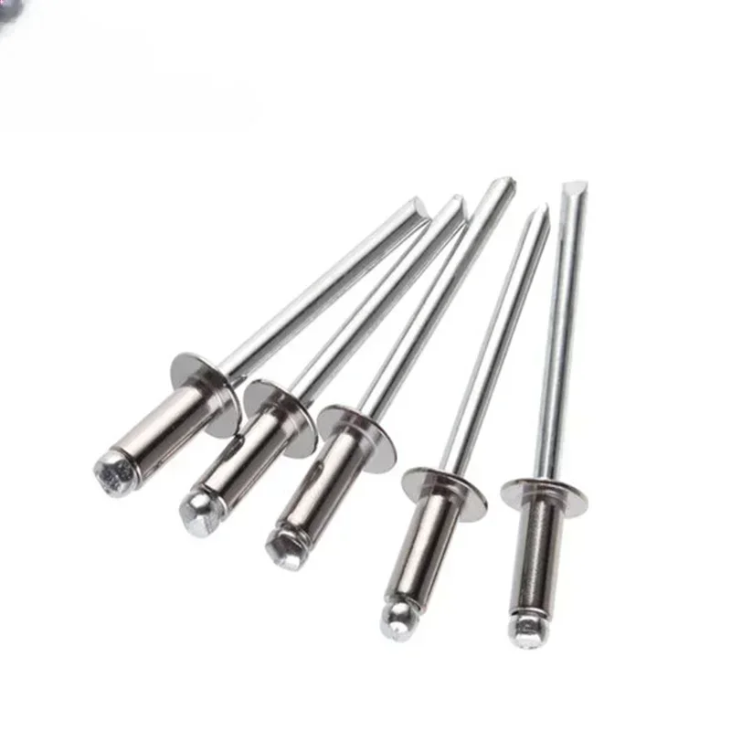 

200Piece 304 Stainless steel round rivet boat tablet handle self piercing blind M3.2 / M4 / M5 dome head blind rivets e