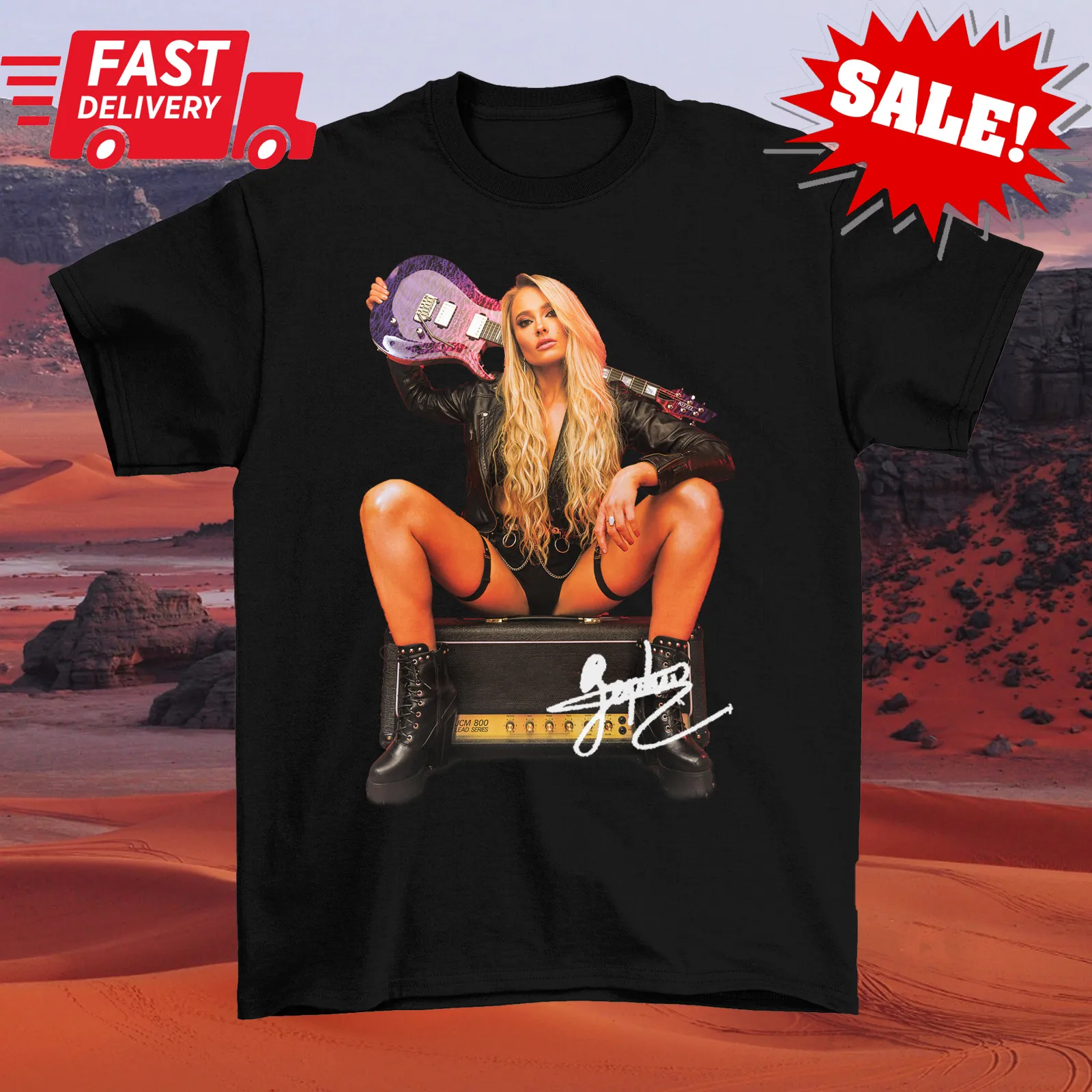 Signature Guitarist Cool Sophie Lloyd Live Shirt Black Unisex S-5XL KY120