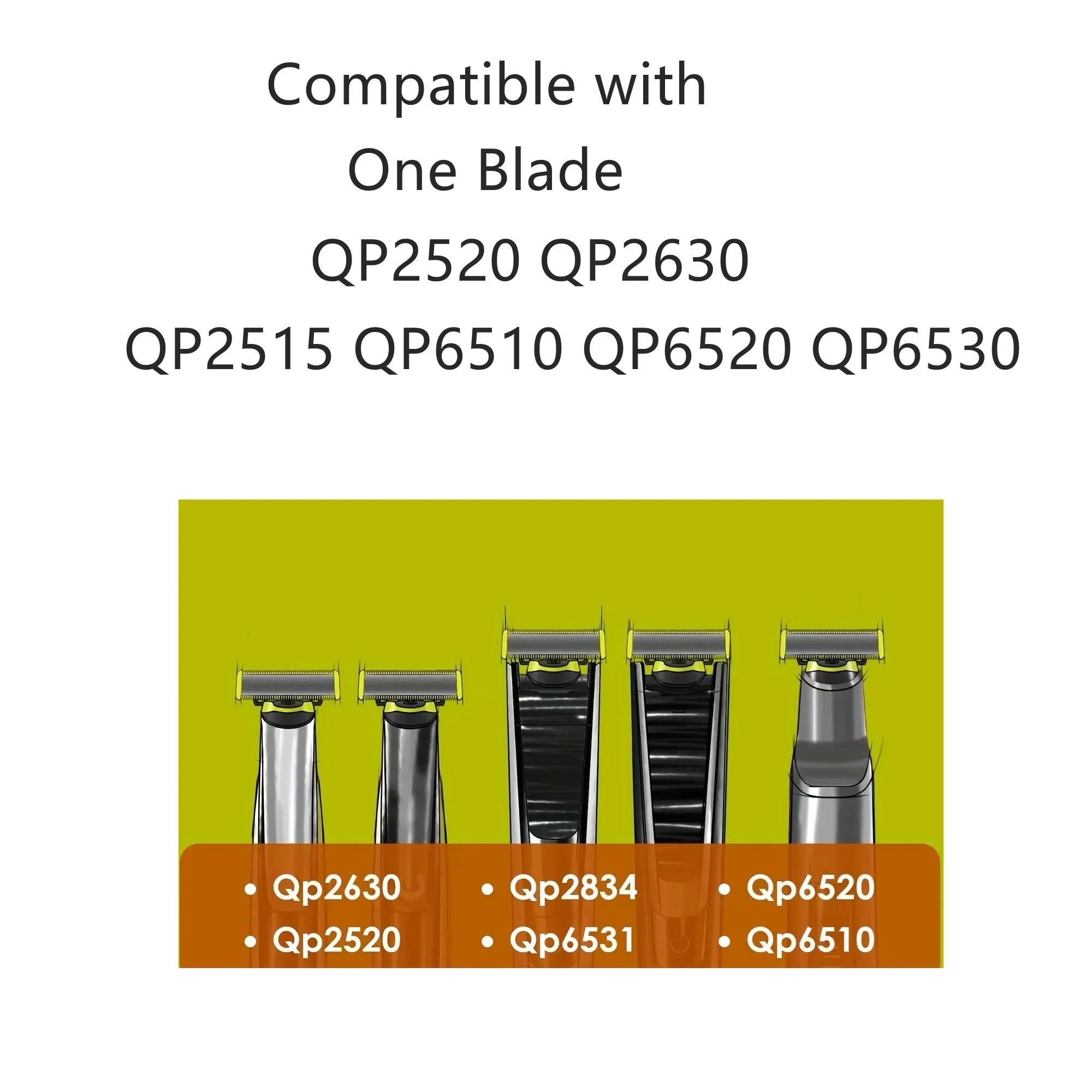 شفرات احترافية بديلة لماكينة الحلاقة متوافقة مع ماكينة تشذيب كهربائية بشفرة واحدة QP2520 QP2630 QP2515 QP6510 QP6520/30