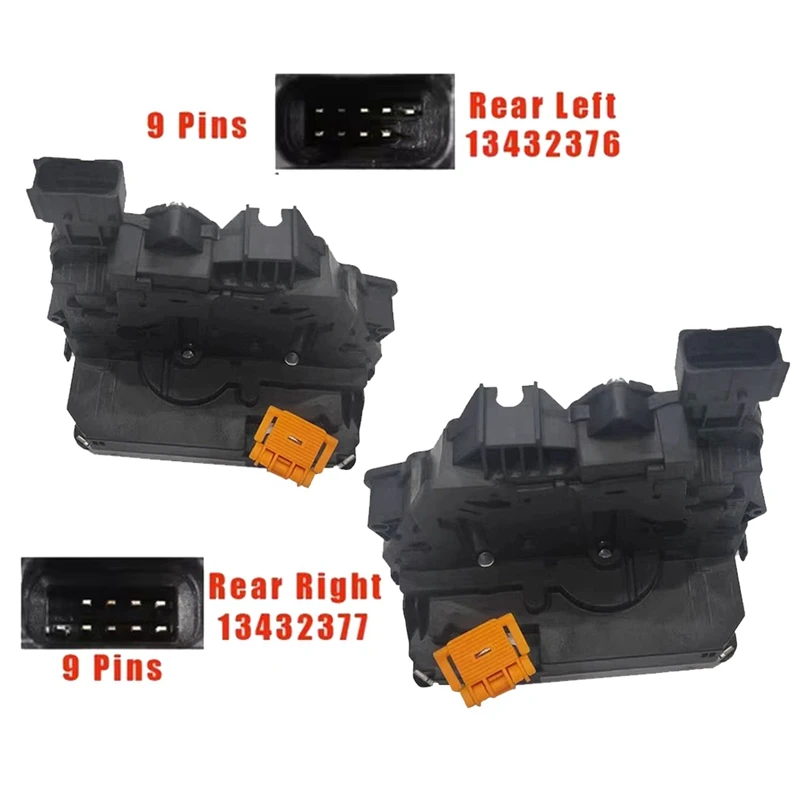 1Pair Rear Door Lock Actuator 13432376 13432377 For GM Opel Vauxhall Meriva B 10-17 Door Latch Mechanism 133656 133657