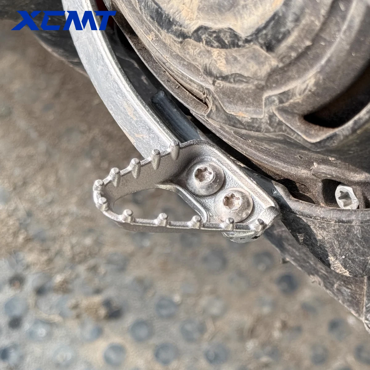 Für KTM EXC 300 2017-2025 EXC 250 EXC 350 EXC 450 SX 125 SXF 250 SXF 450 XCW 300 Edelstahl Bremspedal Platte Schalthebel Spitze – Detail 1