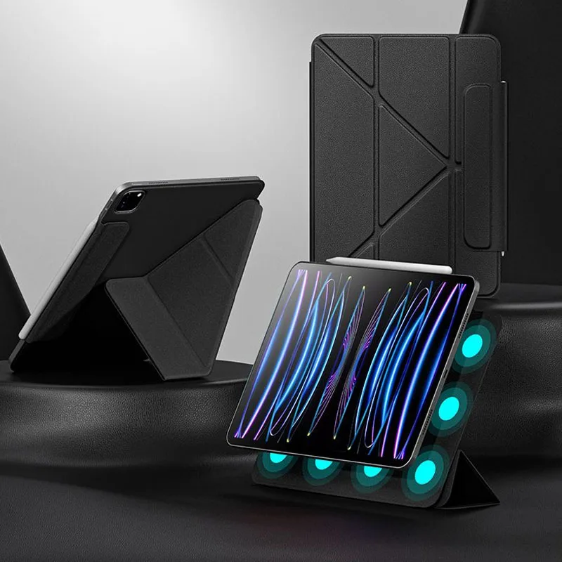 

For iPad Pro 11 12.9 Case Magnetic Detachable Cover with Clasp For iPad 11th 10th air 4 5 10. 9 11 13 Mini 6 7 8.3 tablet Funda