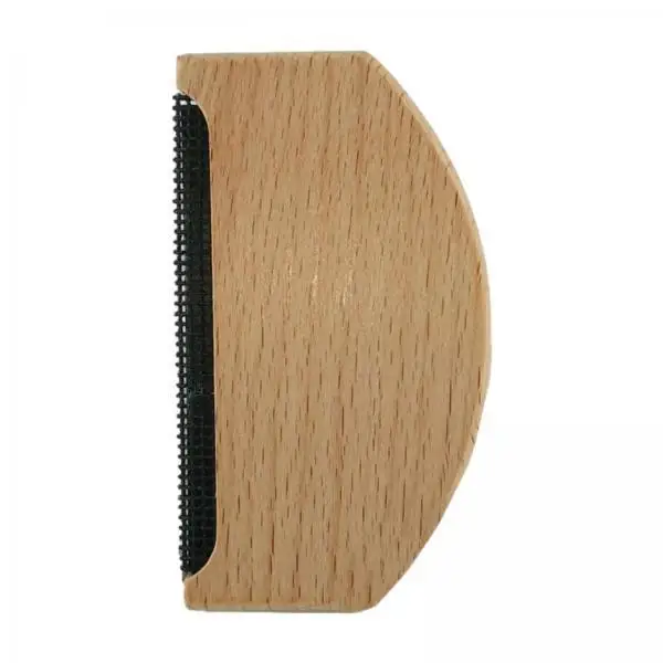 Wooden Cashmere Comb Double Sided Fabric Shaver Clothes Razor Portable Lint Remover for Sweaters Woolens and Scarves