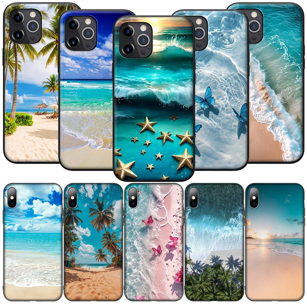 Sea blue Sky beach New Phone Case for Xiaomi Mi 9T 10T 11T 11i 11 12 A2 A3 POCO X3 M3 M2 F3 Pro NFC