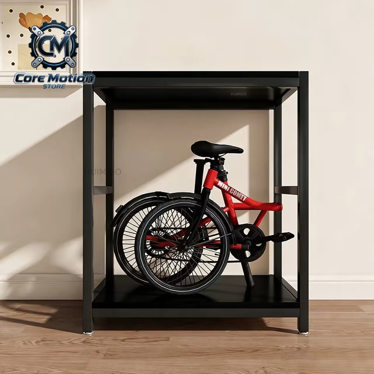 Folding Bicycle Bicycle Rack Parking Rack Small Cloth Daxing Entrance Storage Rack Multi-layer Baffle Display Cabinet