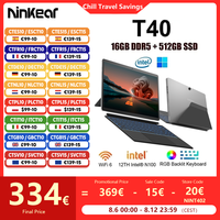 Ninkear T40 Laptop 2 in 1 TouchScreen Tablet Notebook Intel N100 14 Inch FHD 16GB DDR5+512GB SSD Wifi 6 RGB Backlit With Stylus