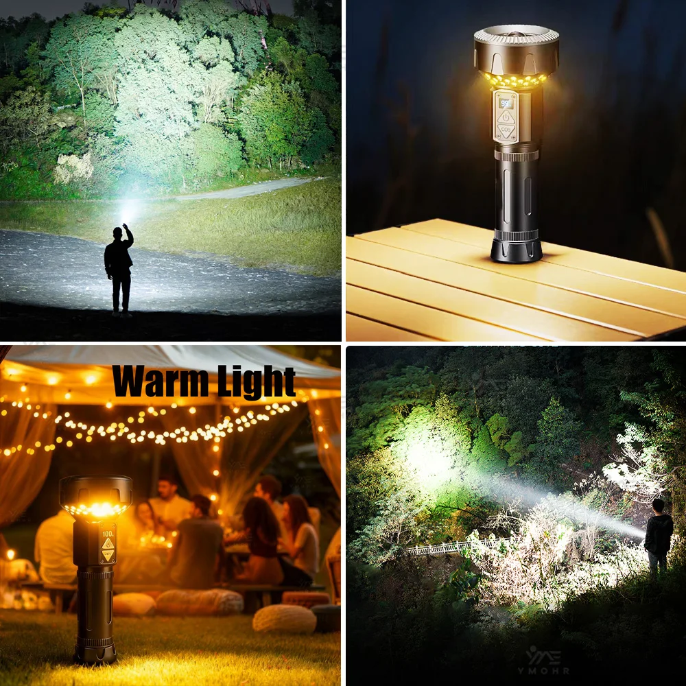 30W Ultra Powerful Torch Lamp  - đánh giá và giá Outdoor Lighting Black