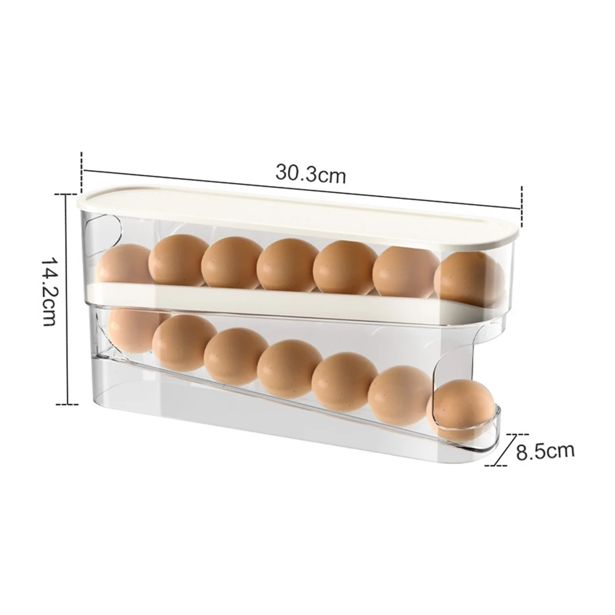 

Highly Recommended.Rolling Egg Dispenser Egg Storage Box Organizer for Restaurant