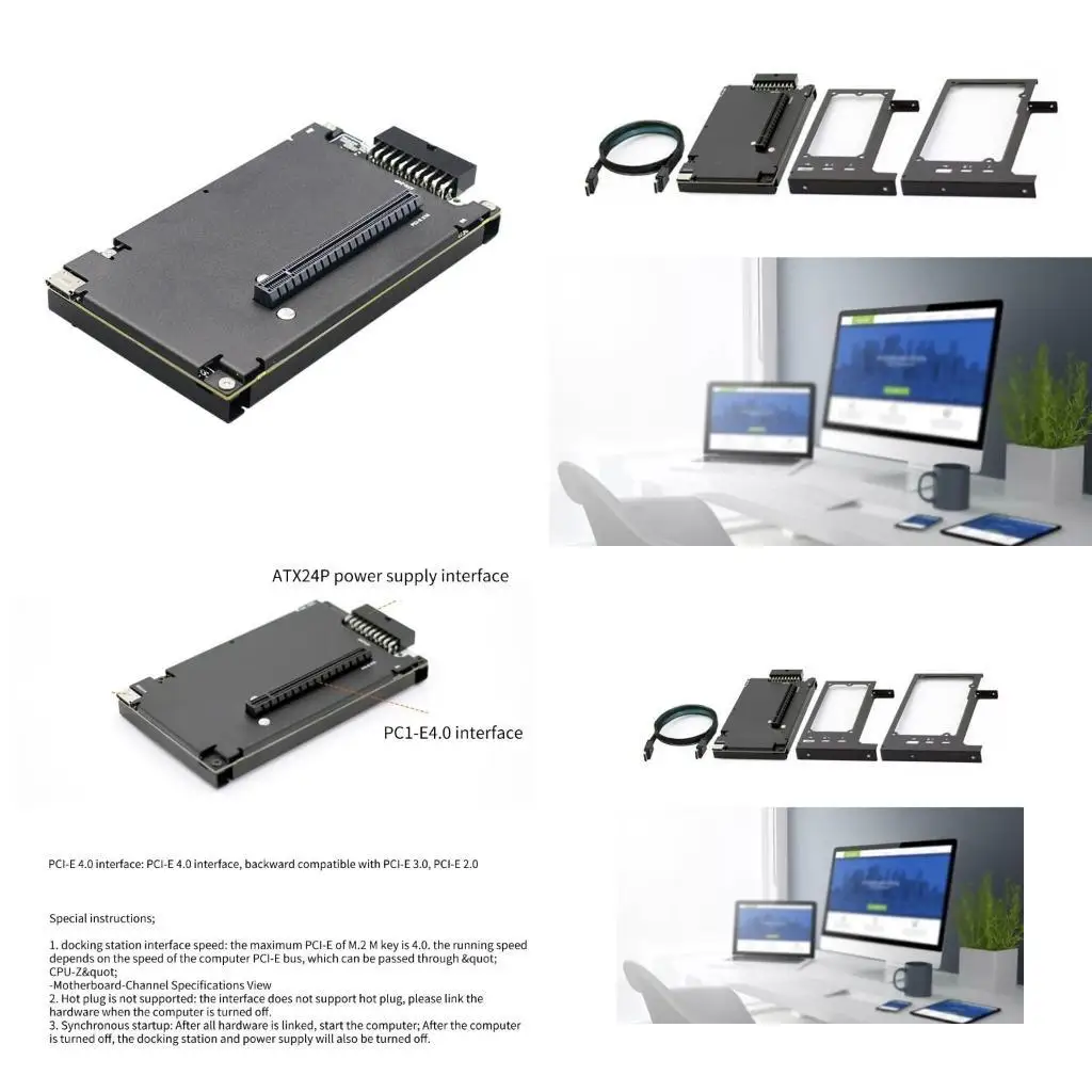 

652F OCuLink External Graphics Card Docking Station OCuP4 OCuP4v2 PCIE4.0 with Highly Compatibles Chip