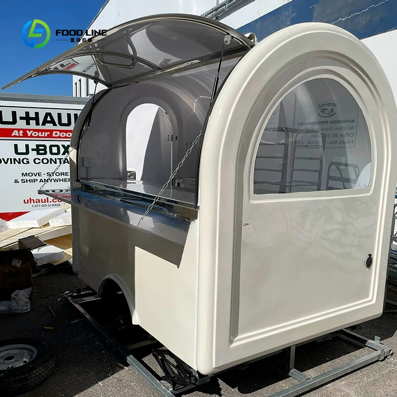 

China Customized Commercial Outdoor Mobile Food Trailer Street Mobile Food Cart Fast Food Truck