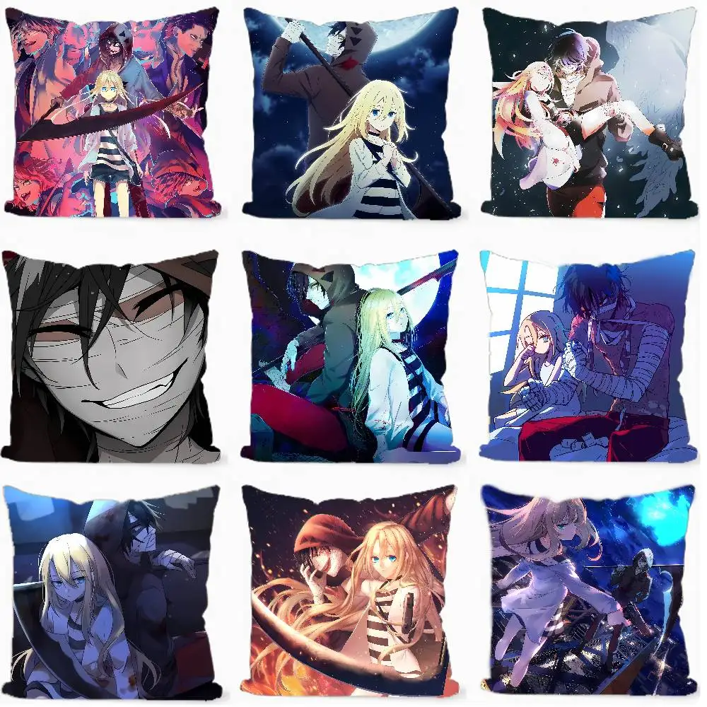 Pop Anime A-Angels Of Death Cushion Cover Soft Decorative Square Cushion Covers 45x45cm Pillowcases For Sofa Couch Bedroom