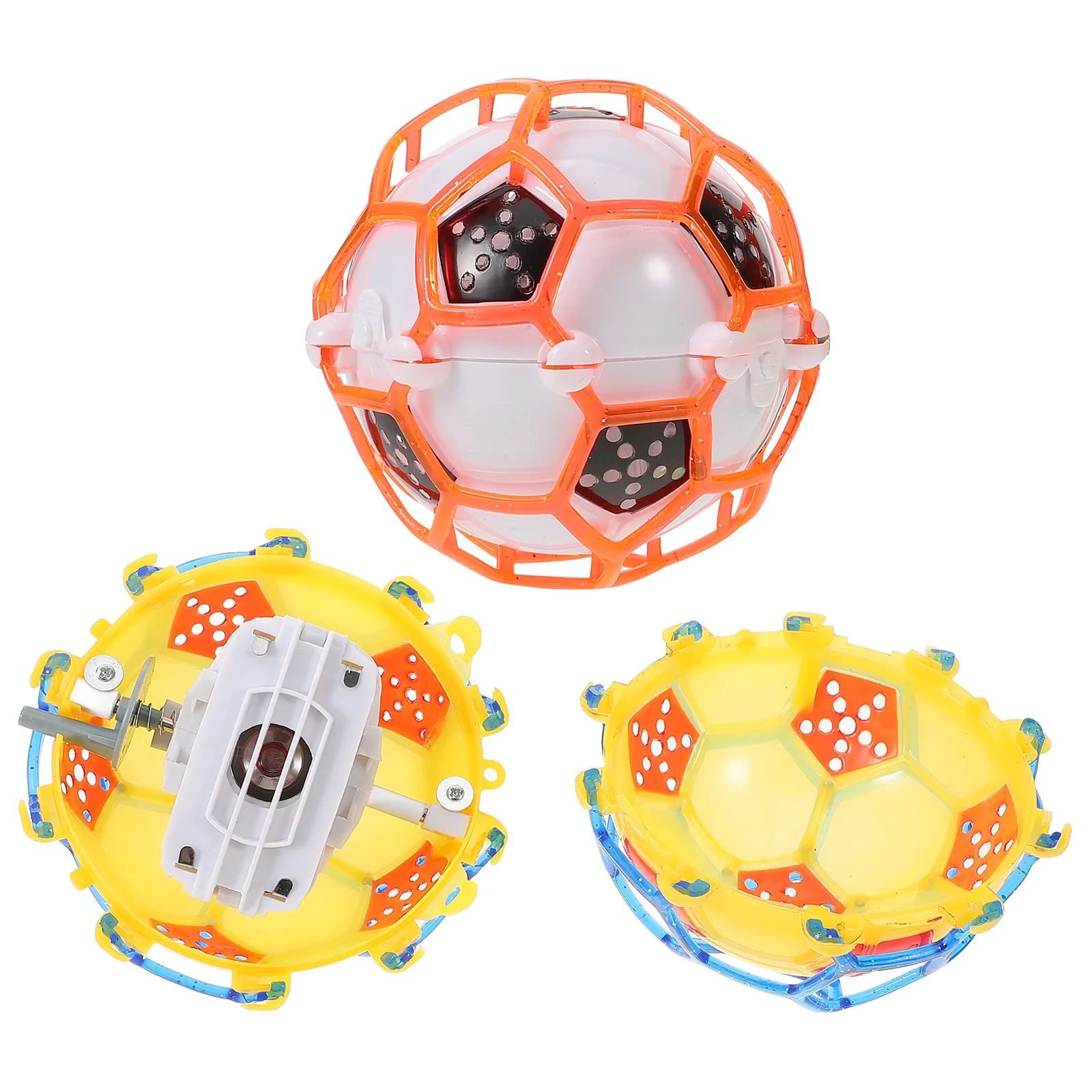 2 قطعة كرة الرقص المضيئة كرة القدم الكهربائية مع للأطفال في الأماكن المغلقة في الهواء الطلق لعب كرة القدم ترتد متعة الأطفال